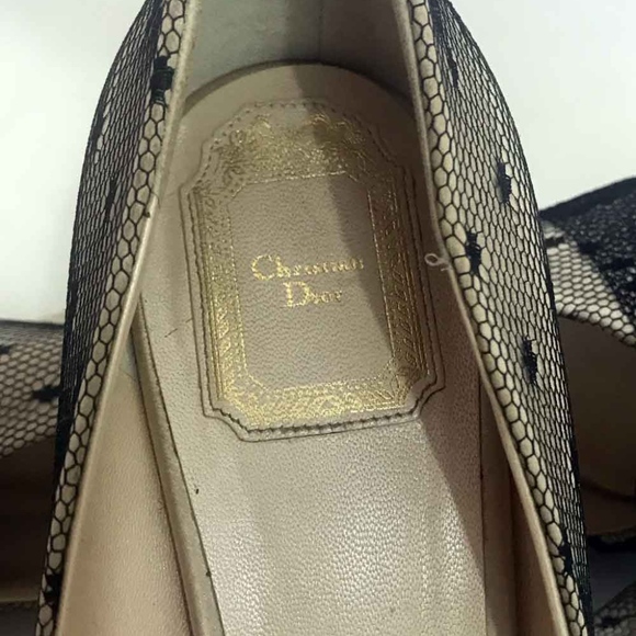 Christian Dior Bow Front Open Toe Platform Heel - Picture 2 of 5